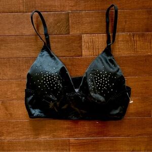 NWOT Victoria's Secret Black Sparkly Bralette